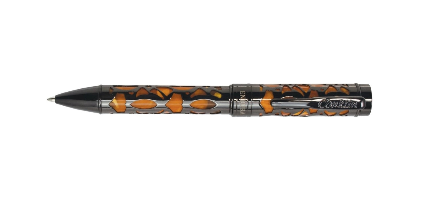 Conklin Endura Deco Crest Ballpoint Pen - Orange