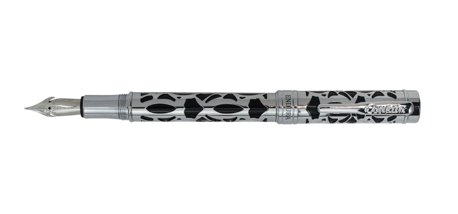 Conklin Endura Deco Crest Fountain Pen - Black
