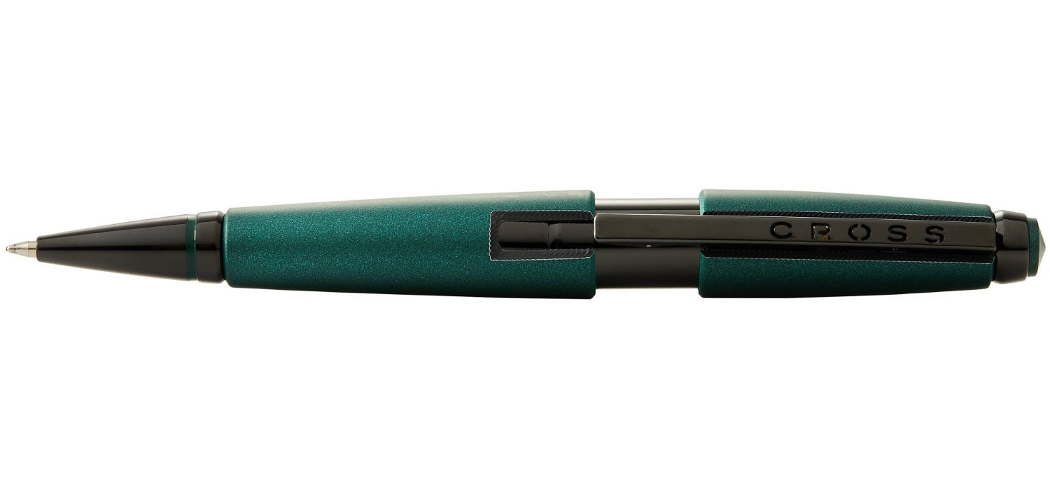 Cross Edge Selectip Rollerball - Matte Green / Black PVD Trim