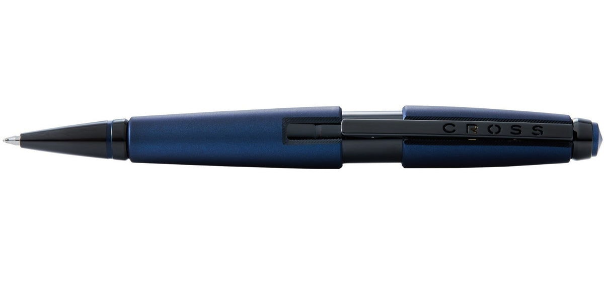 Cross Edge Selectip Rollerball - Metallic Blue / Black PVD Trim