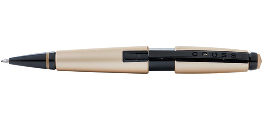Cross Edge Selectip Rollerball - Matte Hazelnut / Black PVD Trim