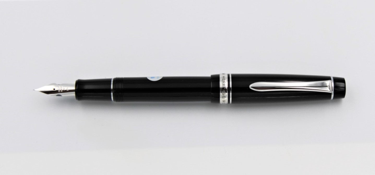 Pilot Custom Heritage 912 Fountain Pen - Black / Rhodium Trim