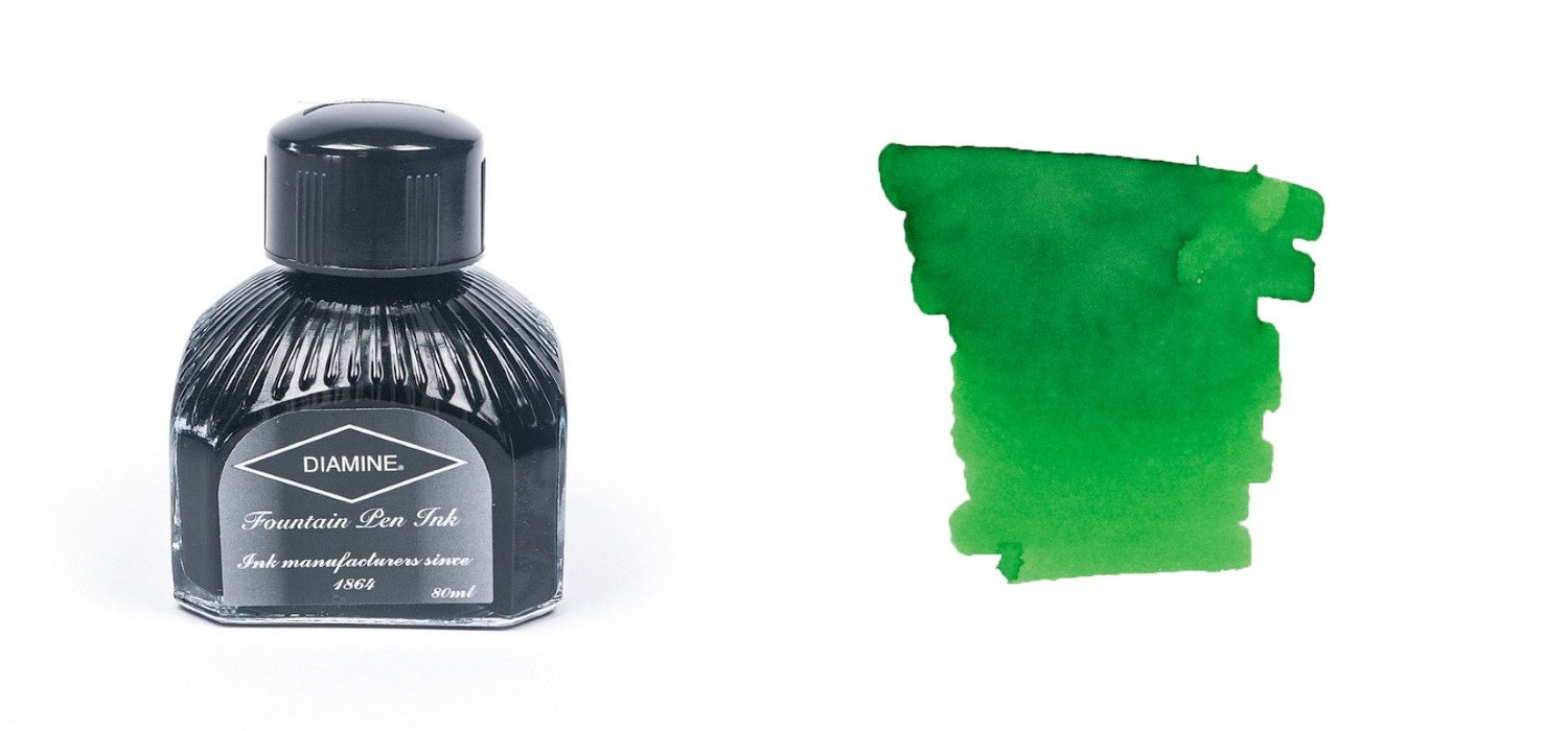 Diamine Ink Bottle 80ml - Green Shades - Assorted Colours