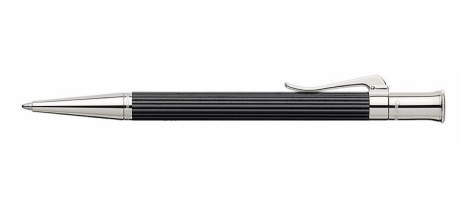 Graf Von Faber-Castell Classic Ballpoint Pen - Ebony / Platinum Trim