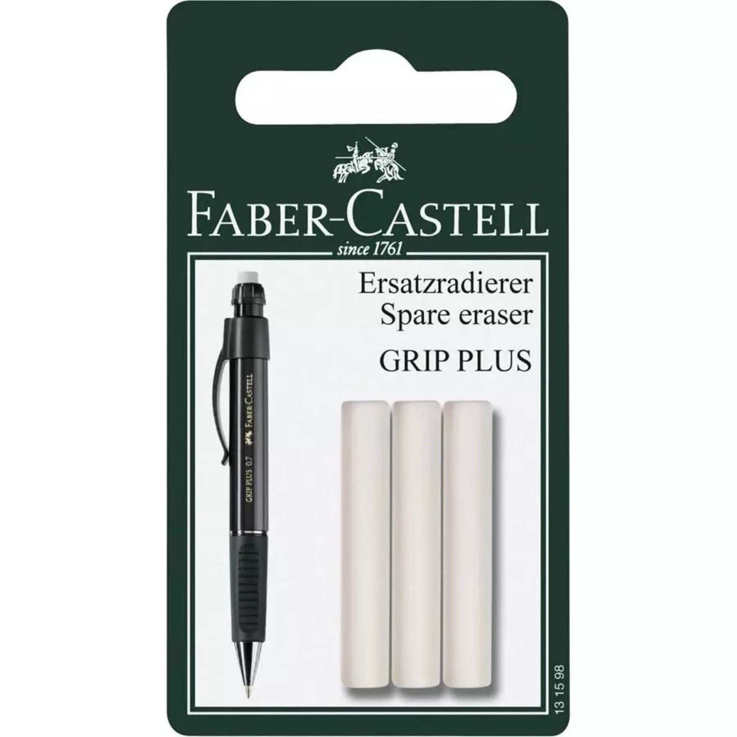 Faber-Castell Design Grip Plus Erasers Pack of 3