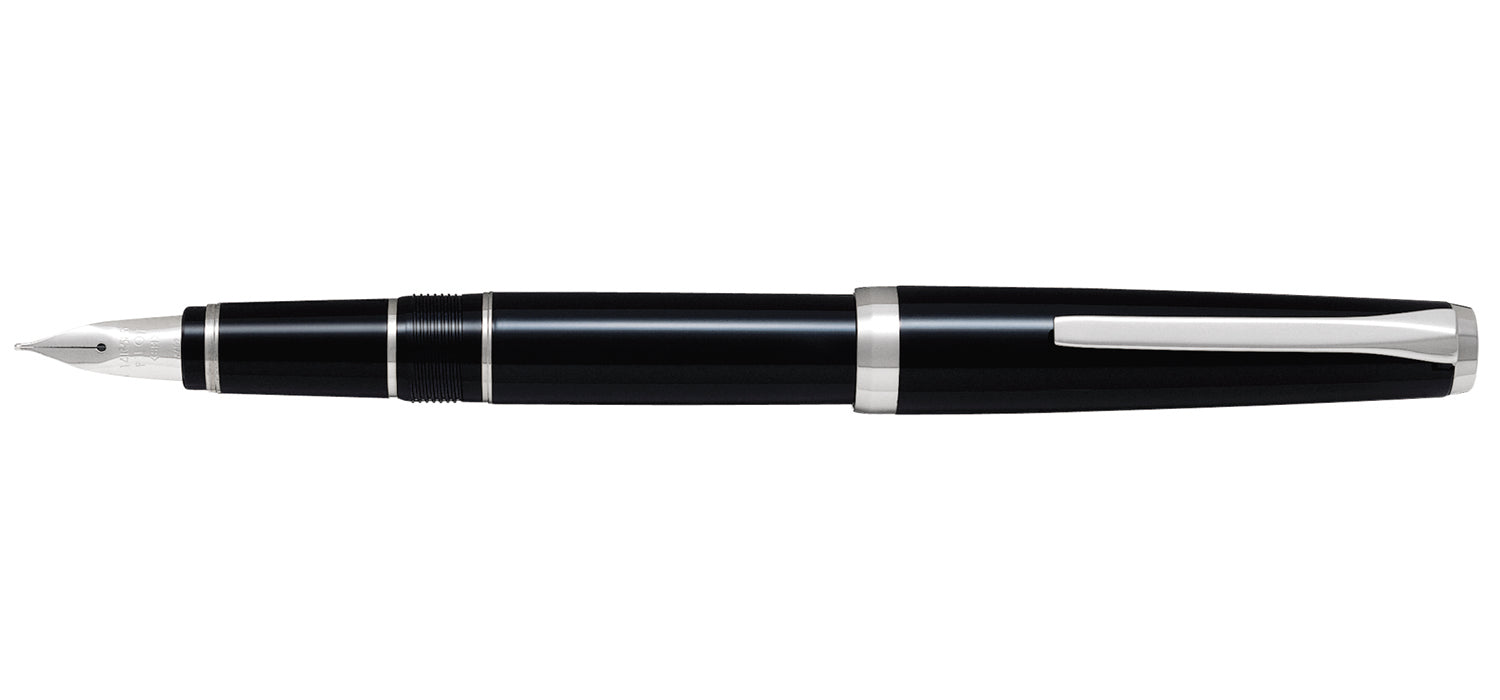 Pilot Falcon Fountain Pen - Black / Rhodium Trim
