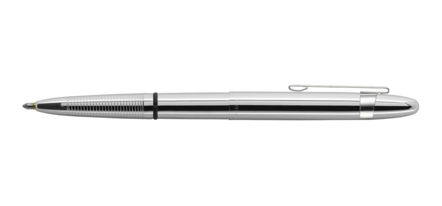 Shinola + Fisher Bullet Space Pen w/Logo Chrome