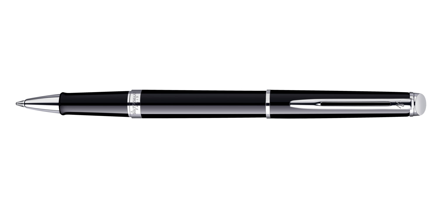 Waterman Hemisphere Rollerball - Black Lacquer / Chrome Trim