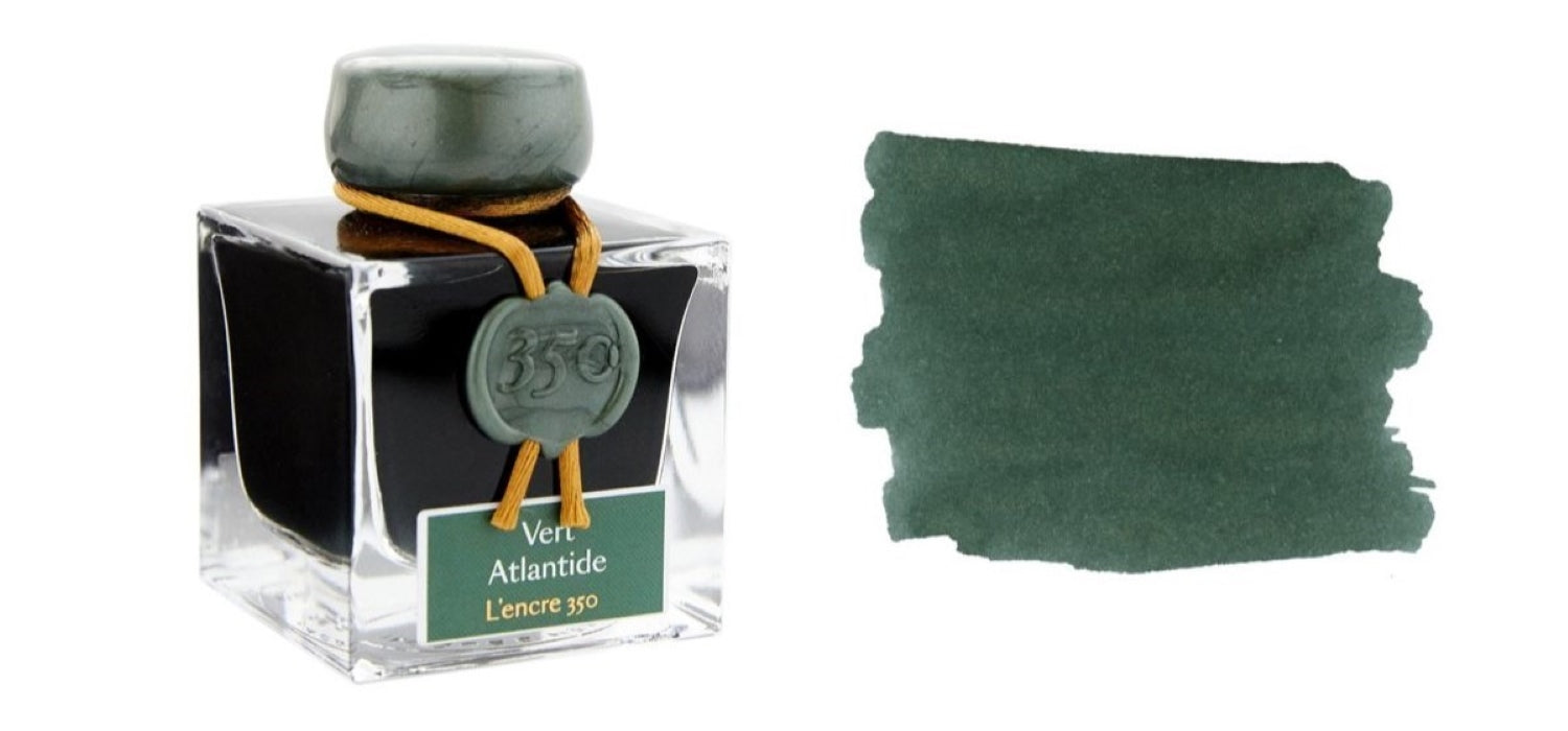 Jacques Herbin Ink Bottle 50ml - 350 - Atlantis Green