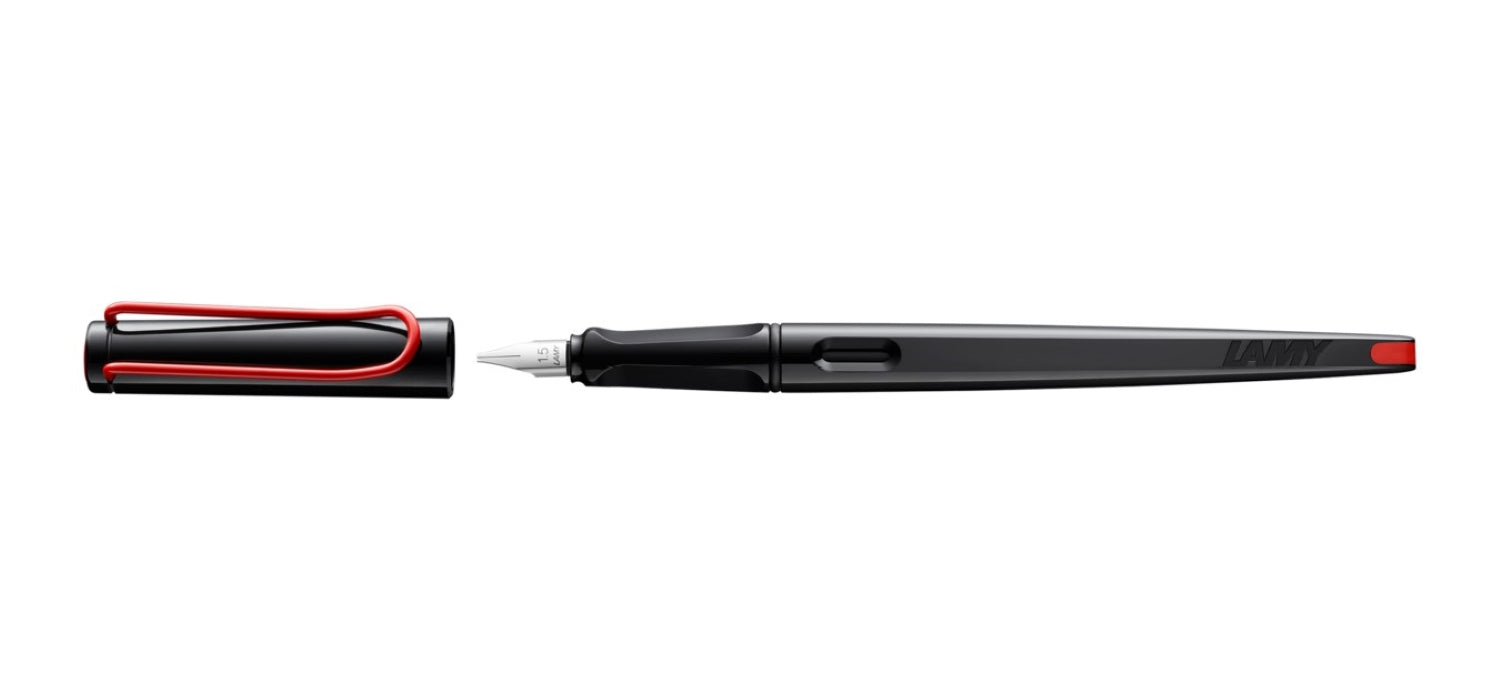 LAMY Joy Fountain Pen - Black / Red Clip