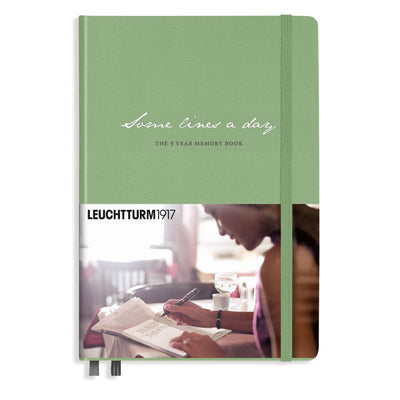 Leuchtturm 1917 Notebook Some lines Lines A Day A5 - Sage