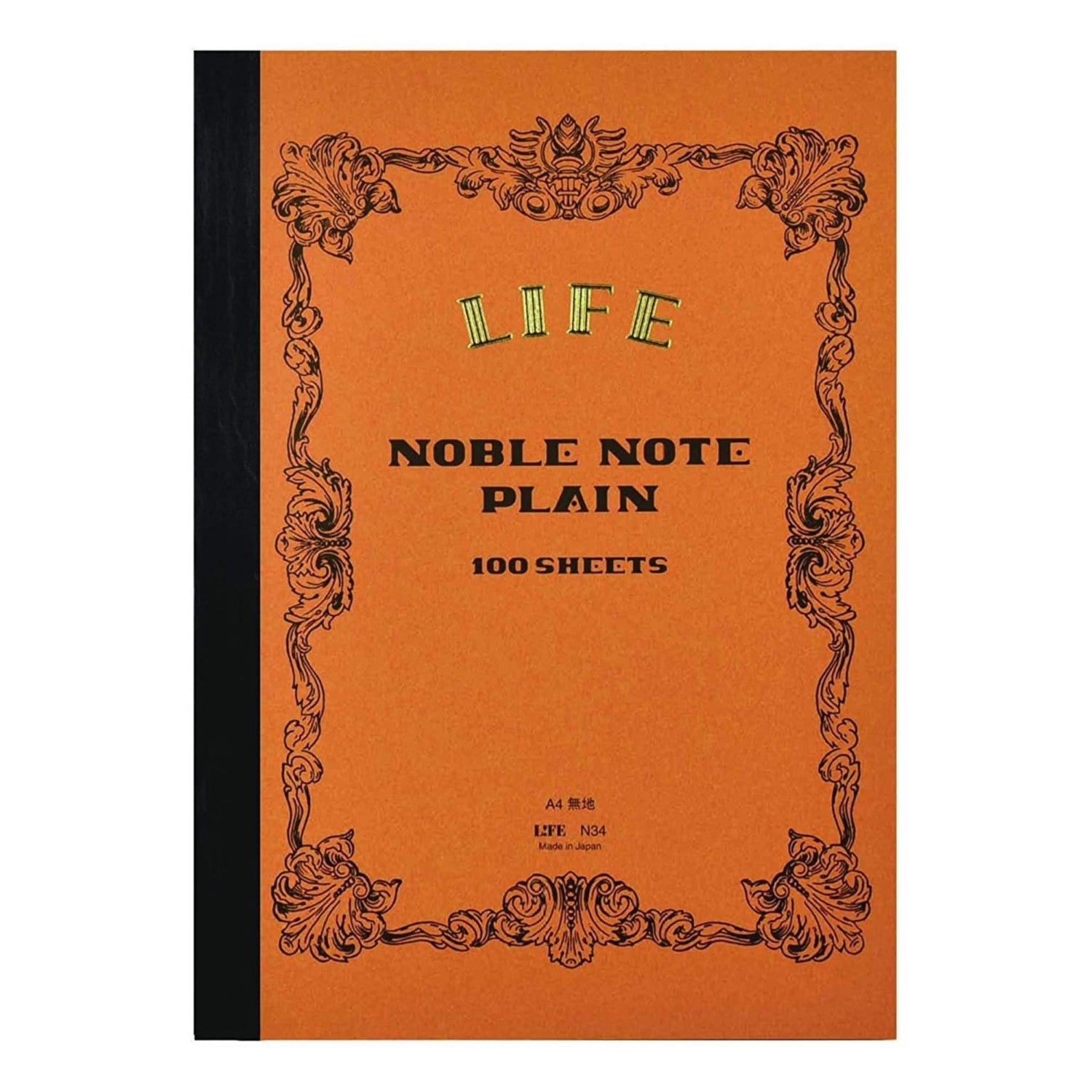 Life Stationery Noble Note Notebook A4 Plain - Kraft