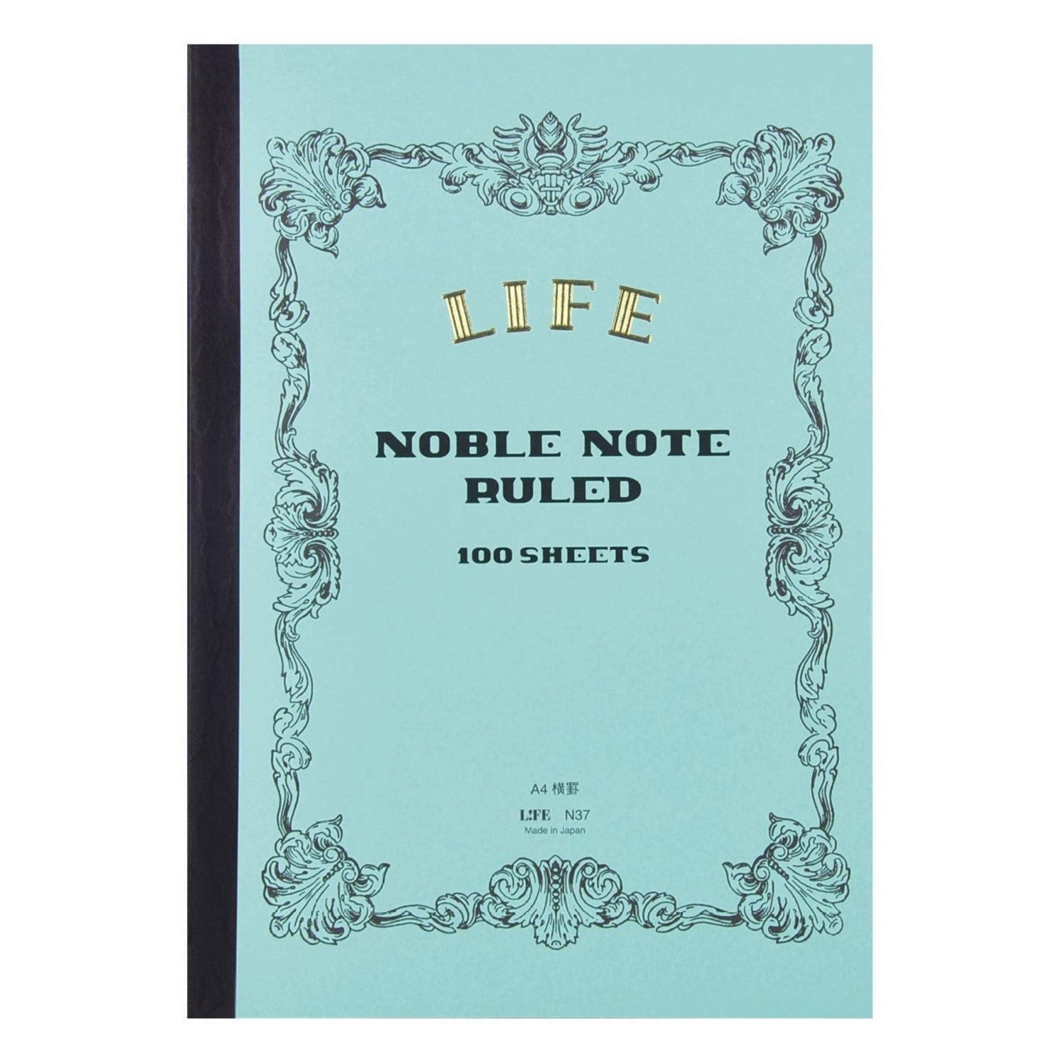 Life Stationery Noble Note Notebook A4 Lined - Blue