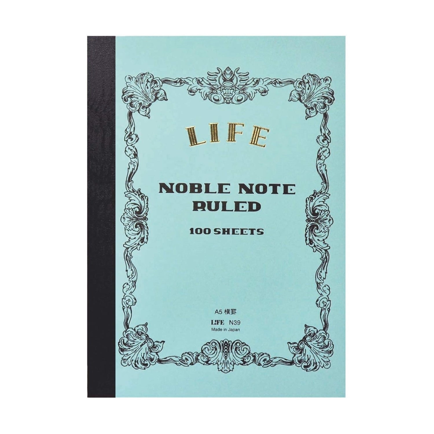 Life Stationery Noble Note Notebook A5 Lined - Blue