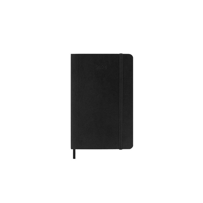 Moleskine Pocket 2024 Soft Cover Diary / Weekly Notebook - Black