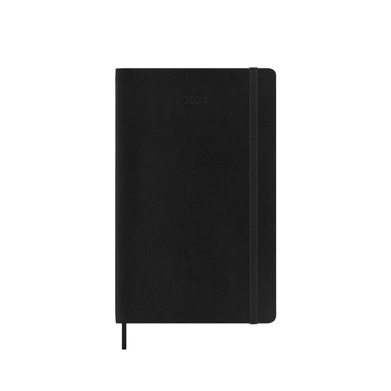 Moleskine Large 2024 Soft Cover Diary / Weekly Notebook - Black