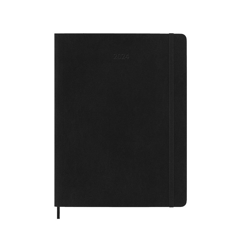 Moleskine Extra Large 2024 Soft Cover Diary / Weekly Notebook - Black