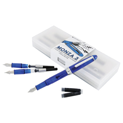 Monteverde Monza 3 Fountain Pen Set - Blue