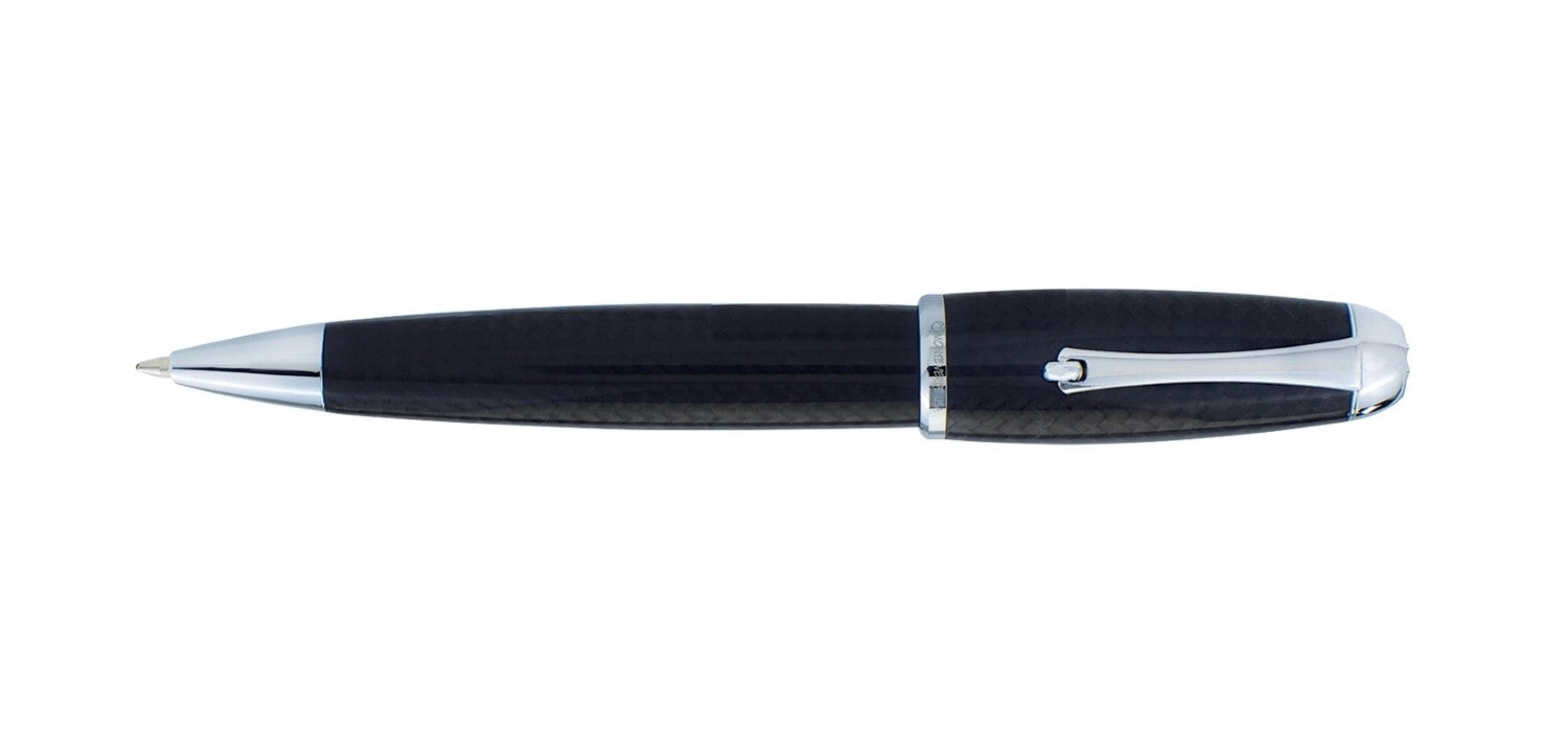 Monteverde Super Mega Ballpoint Pen - Carbon / Chrome Trim