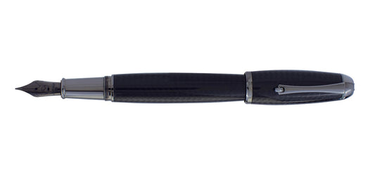 Monteverde Super Mega Fountain Pen - Carbon / Gunmetal Trim