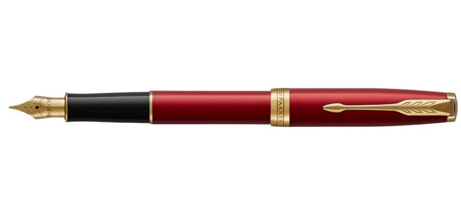Parker Sonnet Fountain Pen - Intense Red