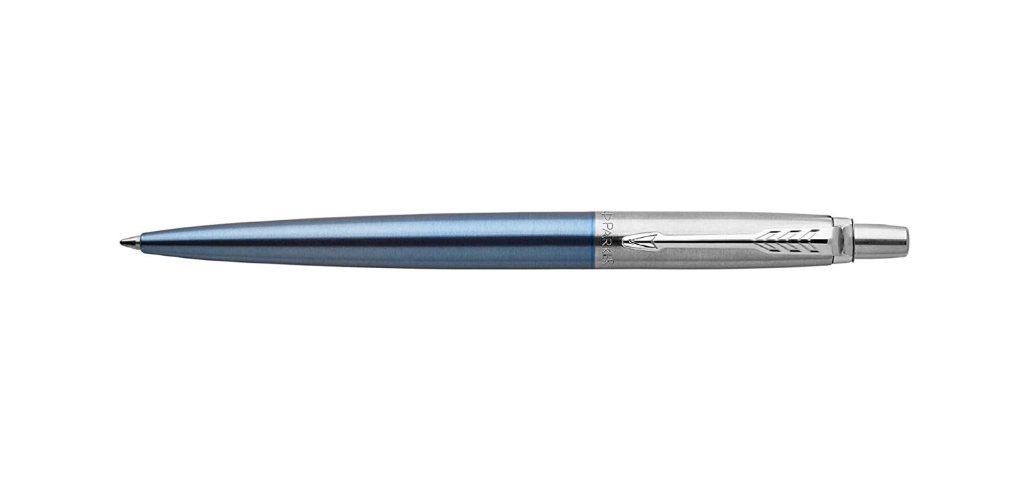 Parker Jotter Ballpoint Pen - Waterloo Blue / Chrome Trim