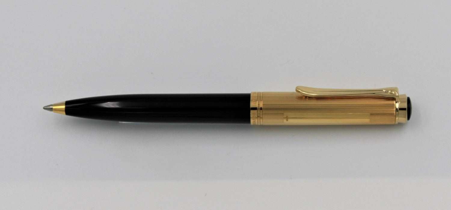 Pelikan Souveran K 650 Ballpoint Pen - Black / Gold Vermeil - Special Edition