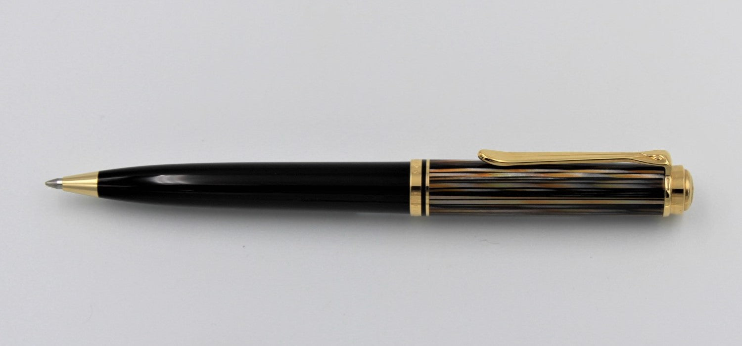 Pelikan Souveran K 800 Ballpoint Pen - Brown Tortoiseshell - Special Edition