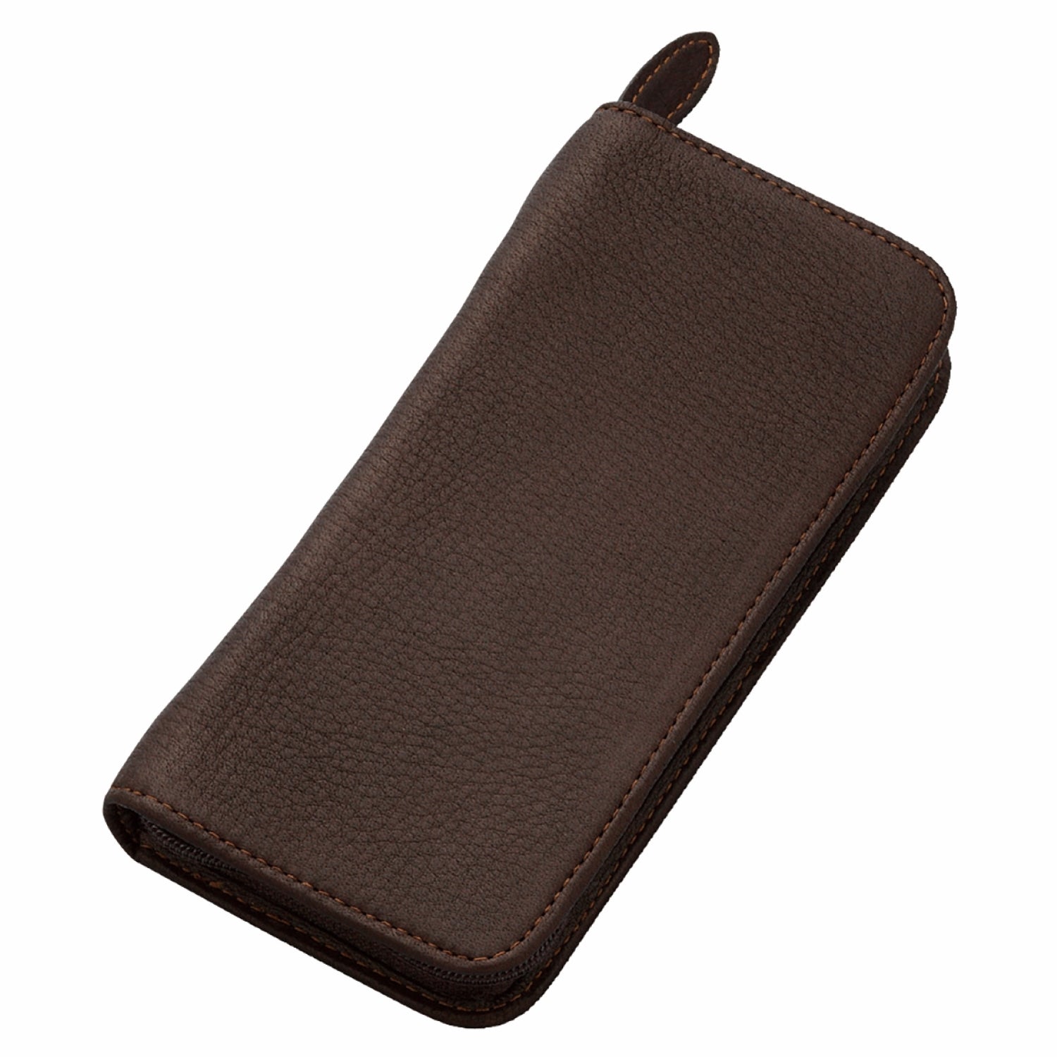 Pilot Pensemble Leather Three Pen Case - Dark Brown