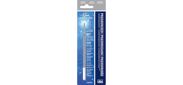 Fisher Space Pen Standard Pressurised Refill (SPR) Ballpoint (with G2  Parker Style adaptor) - Silver