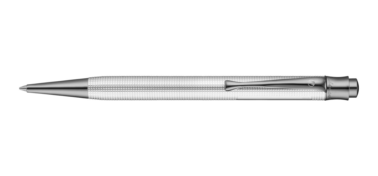 Waldmann Tango Ballpoint Pen - Sterling Silver / Ruthenium Trim