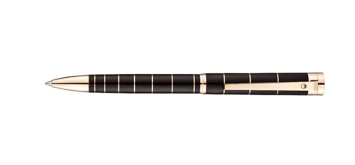 Waldmann Pantera Rings Ballpoint Pen - Chocolate / Rose Gold