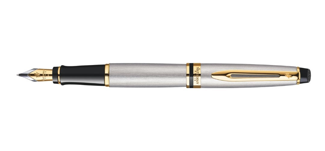 Waterman Expert Fountain Pen Gloss Black with Gold Trim - Pens Plus (of Waterman Expert Fountain Pen Gloss Black with Gold Trim - Pens Plus (of