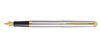 Waterman Hemisphere Fountain Pen - Stainless Steel / Gold Trim