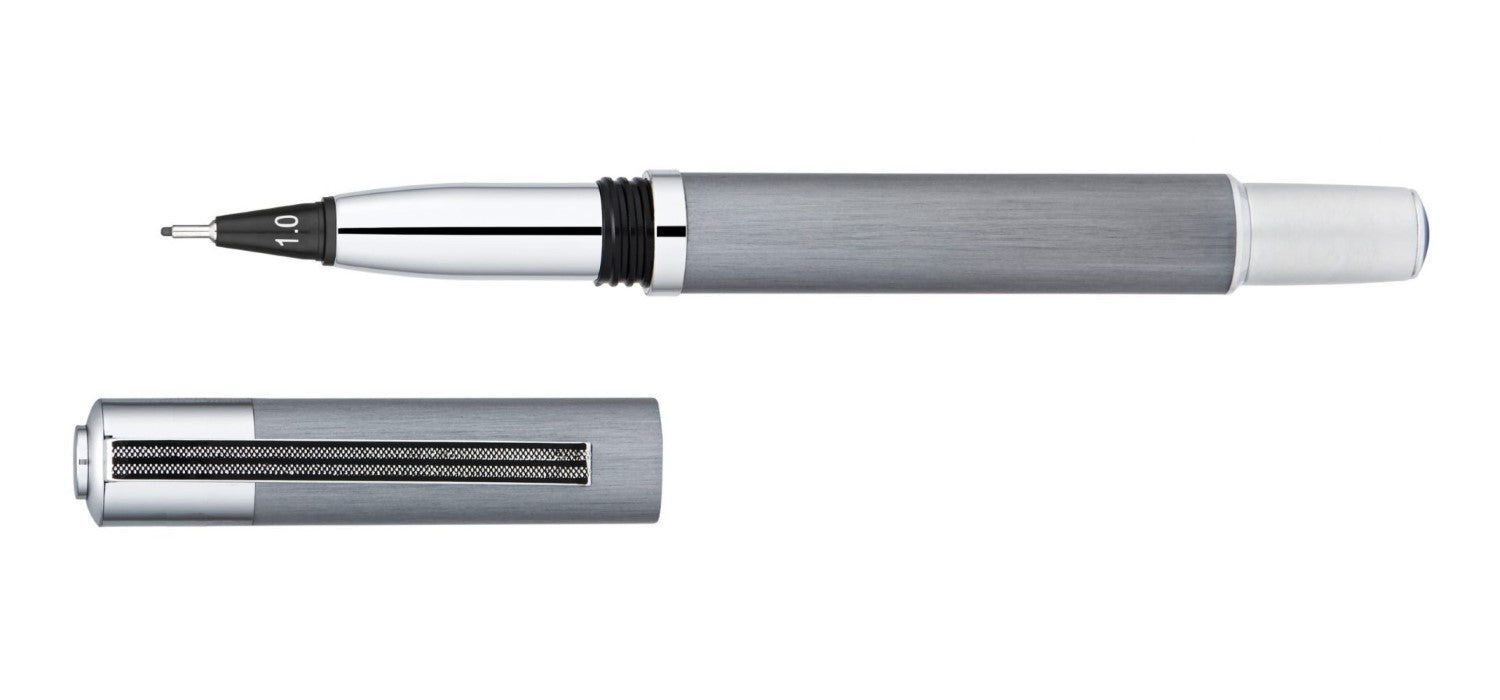 YOOKERS Metis Fibre Tip Pen - Brushed Grey