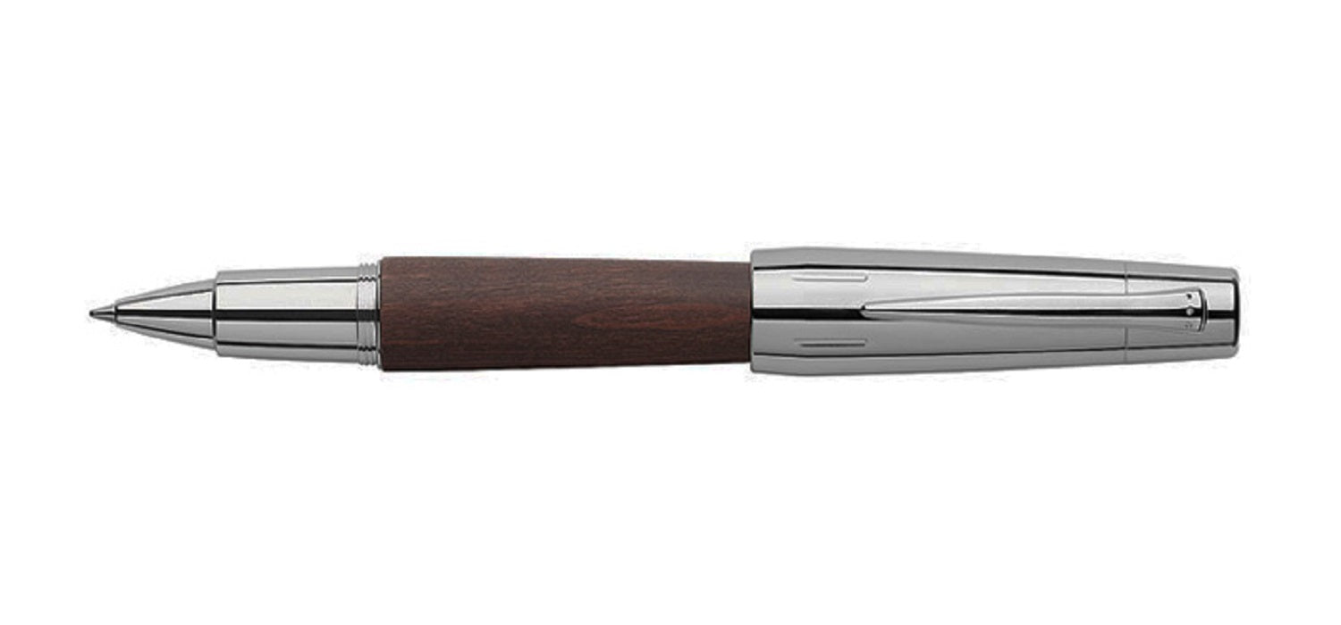 Faber-Castell Design E-motion Rollerball - Dark Pearwood