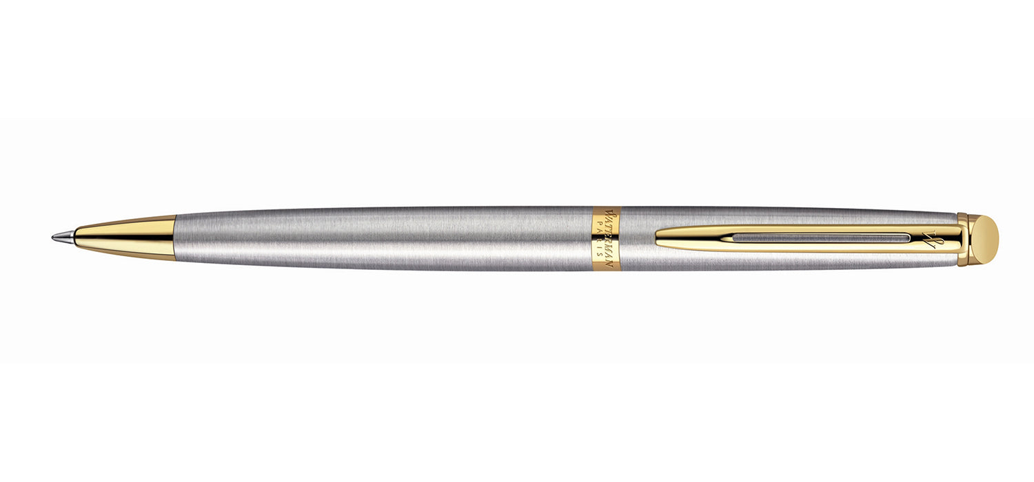 Waterman Hemisphere Ballpoint Pen - Stainless Steel / Gold Trim