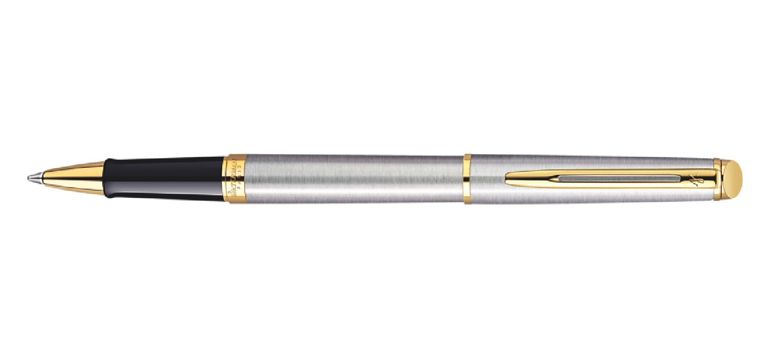 Waterman Hemisphere Rollerball - Stainless Steel / Gold Trim