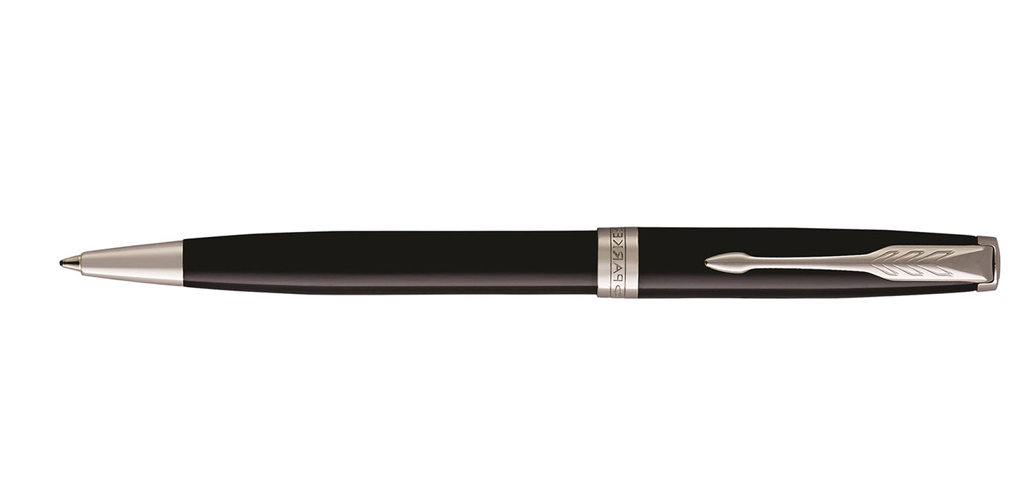 Parker Sonnet Ballpoint Pen - Black Lacquer / Palladium Trim