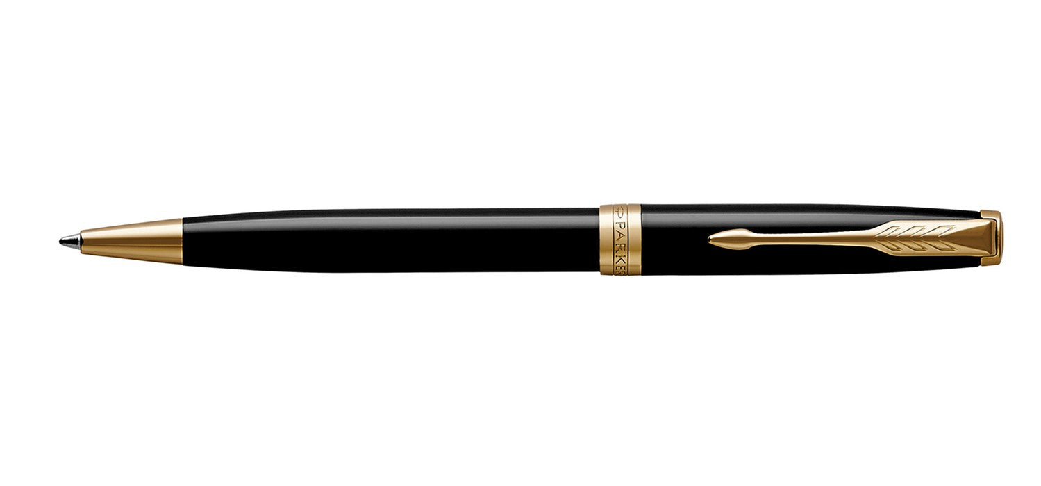 Parker Sonnet Ballpoint Pen - Black Lacquer / Gold Trim