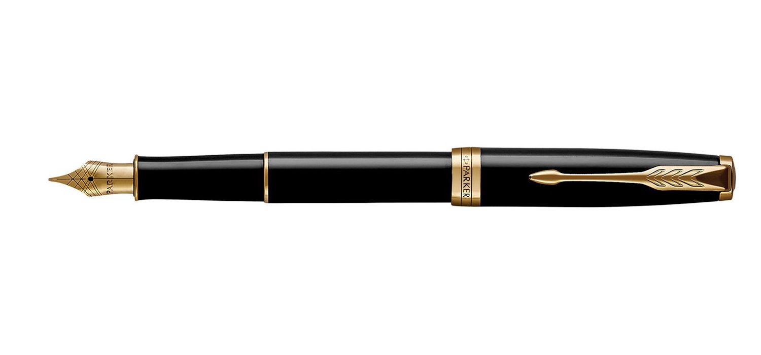 Parker Sonnet Fountain Pen - Black Lacquer / Gold Trim