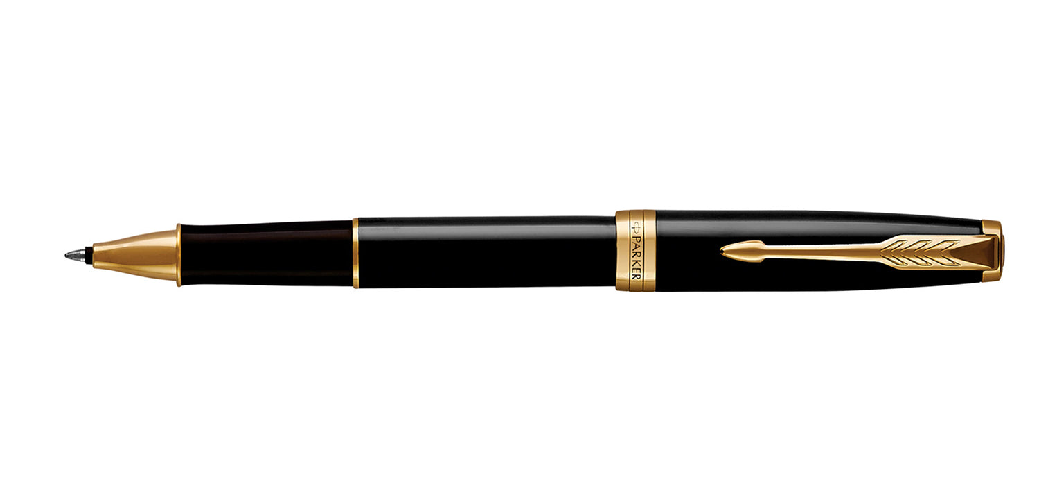 Parker Sonnet Rollerball - Black Lacquer / Gold Trim