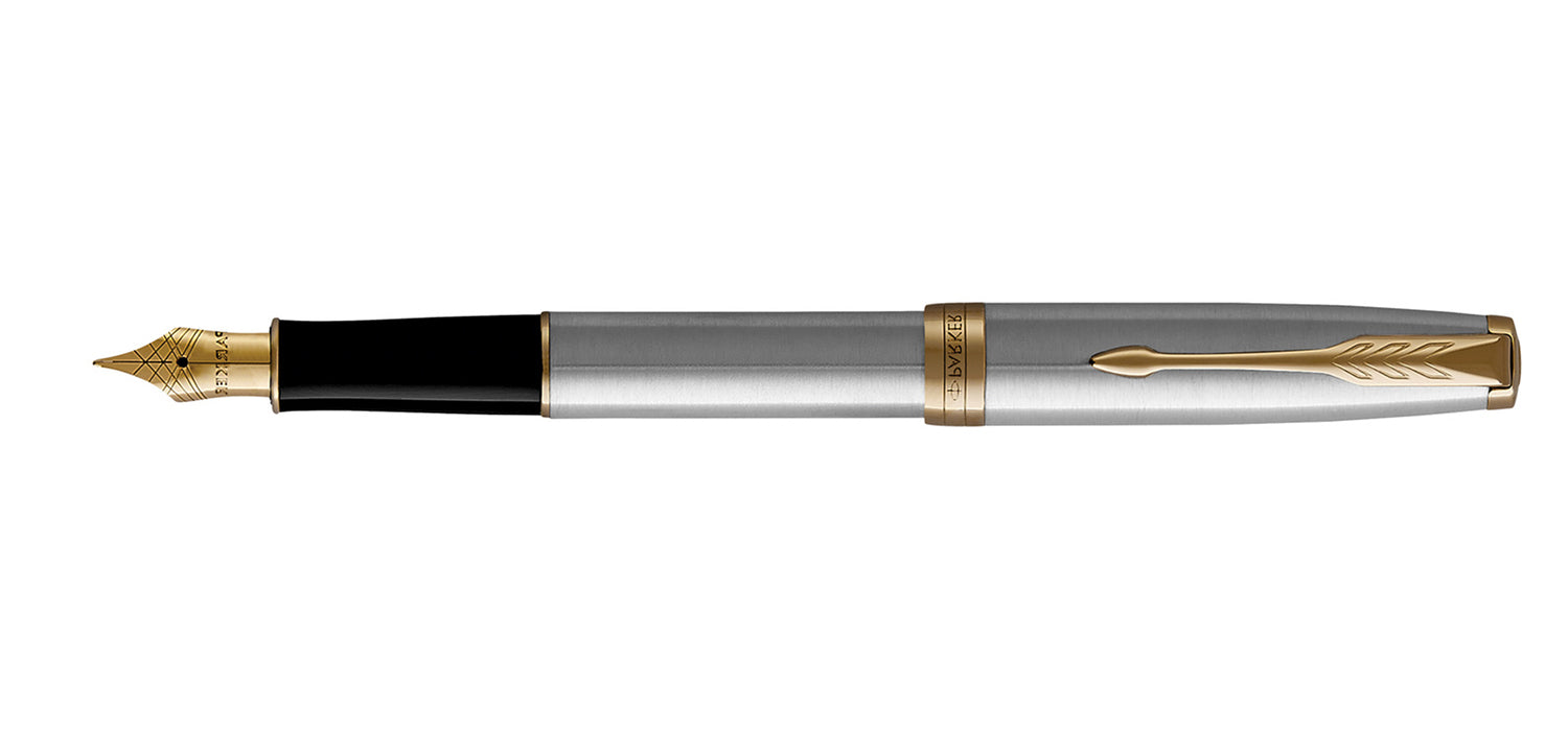Parker Sonnet Fountain Pen - Stainless Steel / Gold Trim