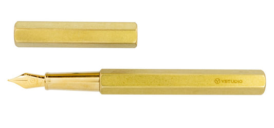 YSTUDIO Classic Revolve Fountain Pen - Brass